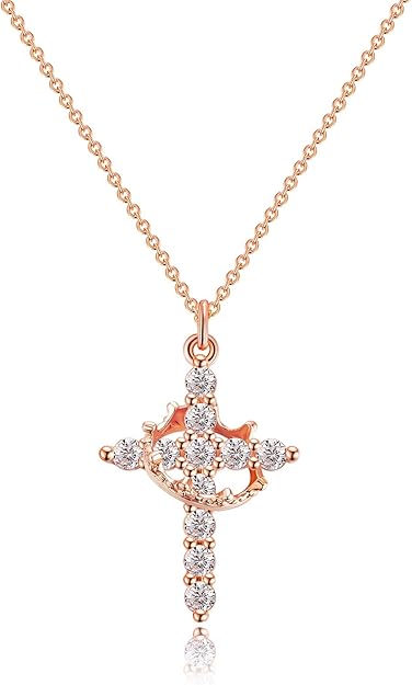 Crown Cross Necklace