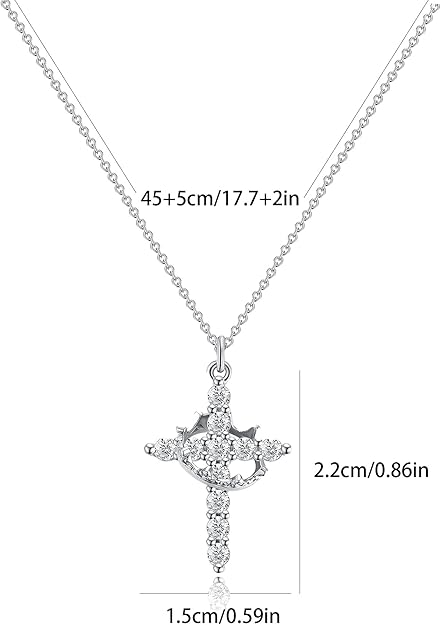 Crown Cross Necklace