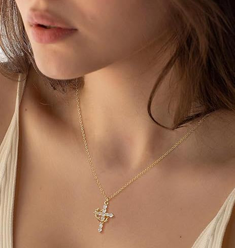 Crown Cross Necklace