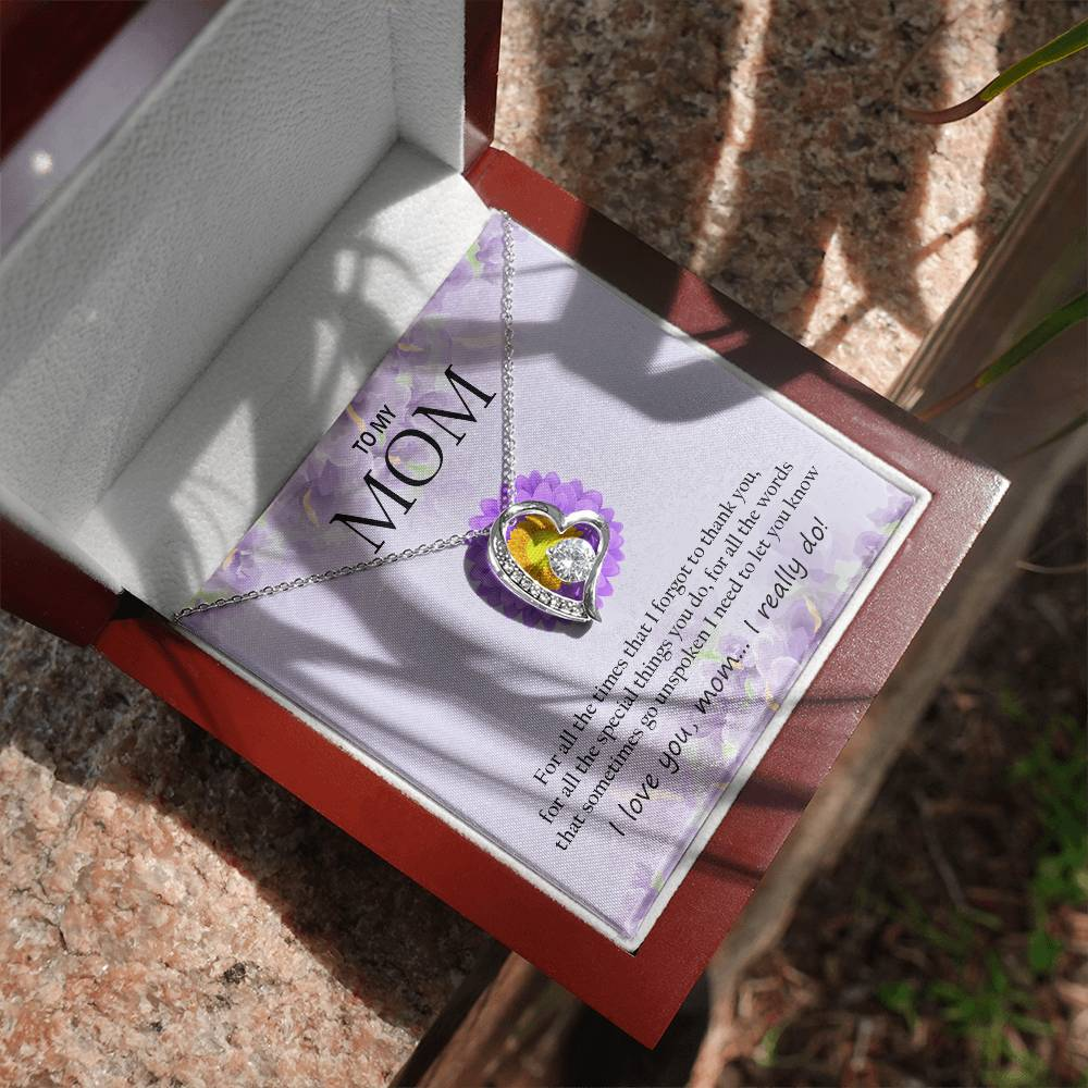 Mom Necklace + Free Matching Earrings (while stock last)