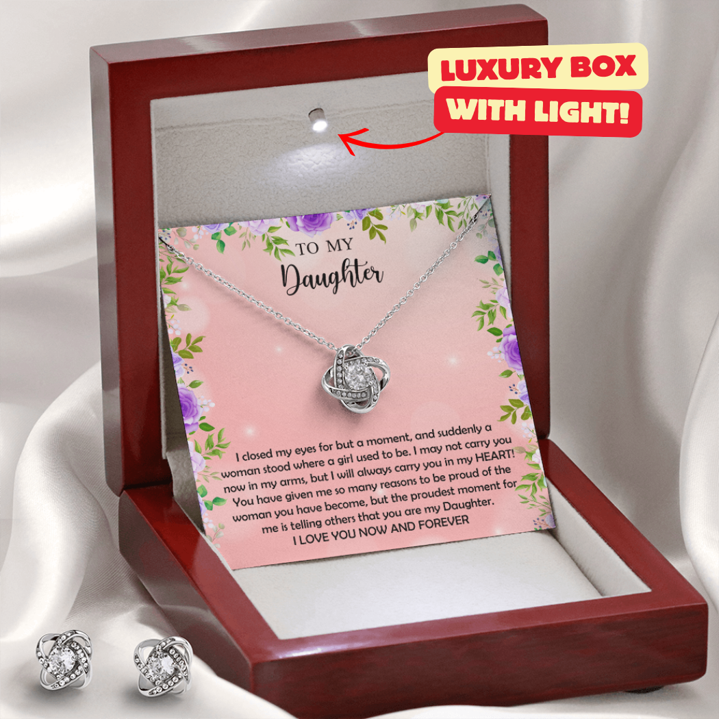 Daughter Necklace + Free Matching Earrings (while stock last)
