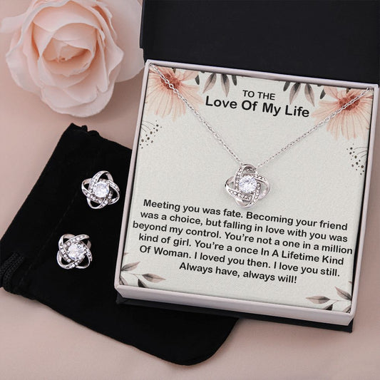 Love Of My Life Necklace + Free Gift Earrings