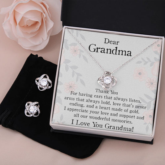 Grandma Necklace + Free Matching Earrings (while stock last)