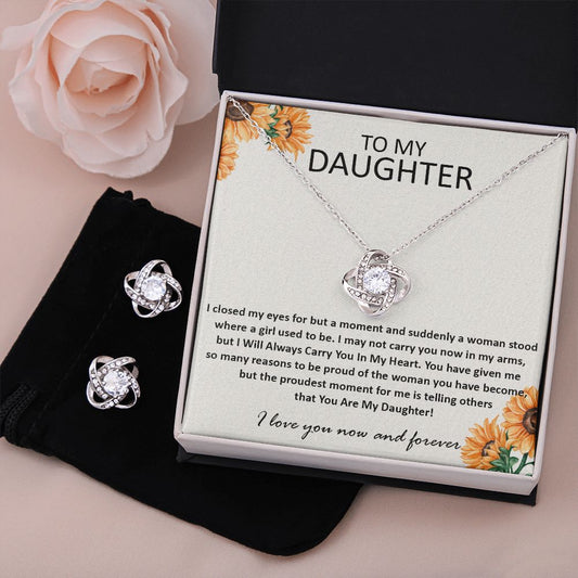 Daughter Necklace + Free Matching Earrings (while stock last)