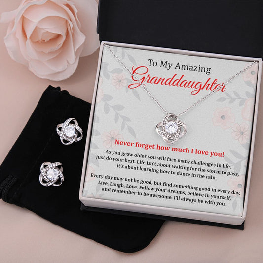 Granddaughter Necklace + Free Matching Earring (while stock last)