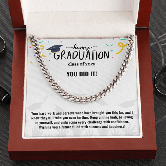 2025 Graduation Cuban Chain