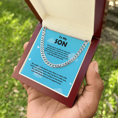 To My Son Cuban Chain
