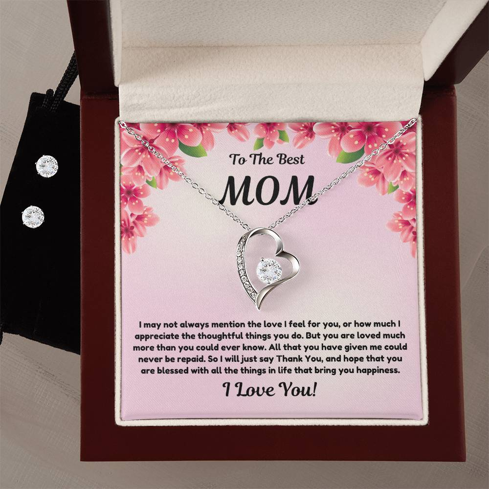 Best Mom Necklace + Free Matching Earrings (while stock last)