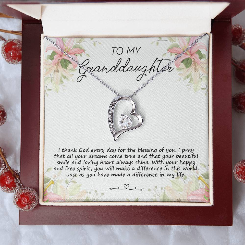 Granddaughter Necklace + Free Matching Earrings (while stock last)