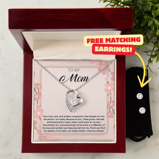 Mom Necklace + Free Matching Earrings (while stock last)