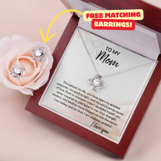 Mom Necklace + Free Matching Earrings (while stock last)