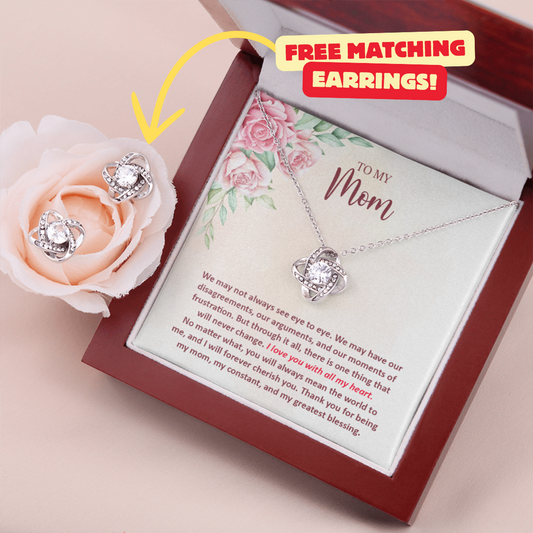 Mom Necklace + Free Matching Earrings (while stock last)