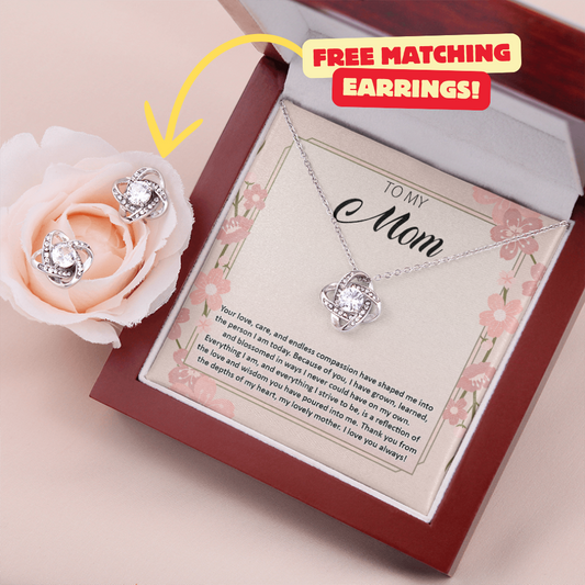 Mom Necklace + Free Matching Earrings (while stock last)