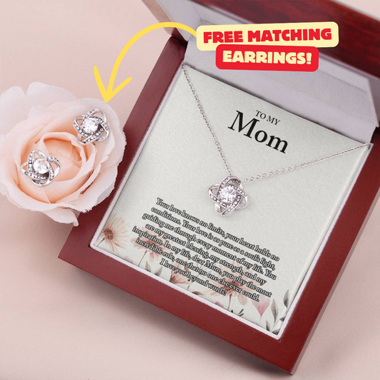 Mom Necklace + Free Matching Earrings (while stock last)