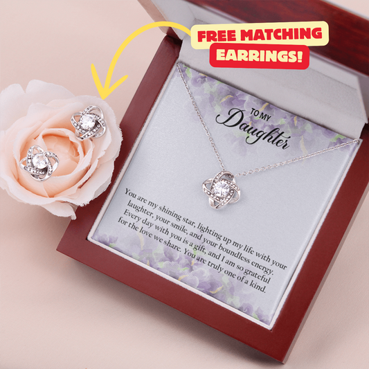 Daughter Necklace + Free Matching Earrings (while stock last)
