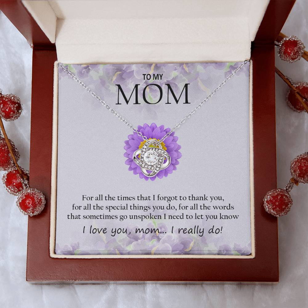 Mom Necklace + Free Matching Earrings (while stock last)
