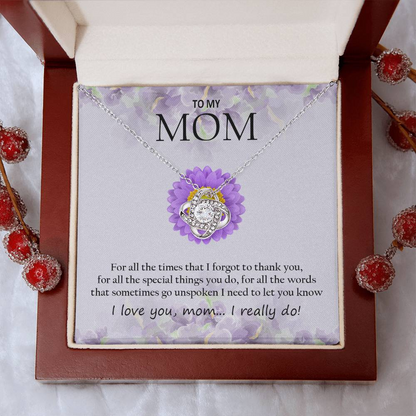 Mom Necklace + Free Matching Earrings (while stock last)
