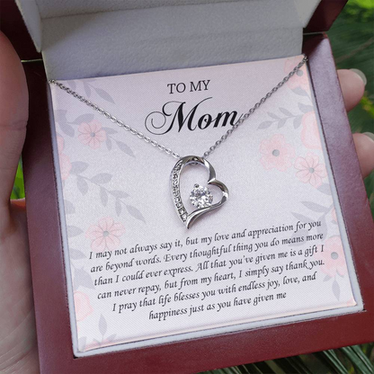 Mom Necklace + Free Matching Earrings (while stock last)