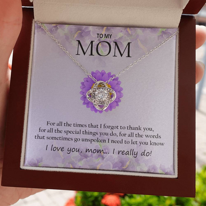 Mom Necklace + Free Matching Earrings (while stock last)