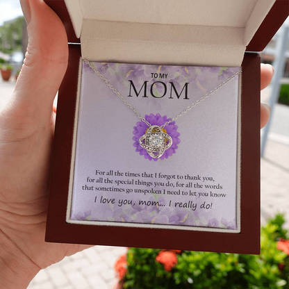 Mom Necklace + Free Matching Earrings (while stock last)