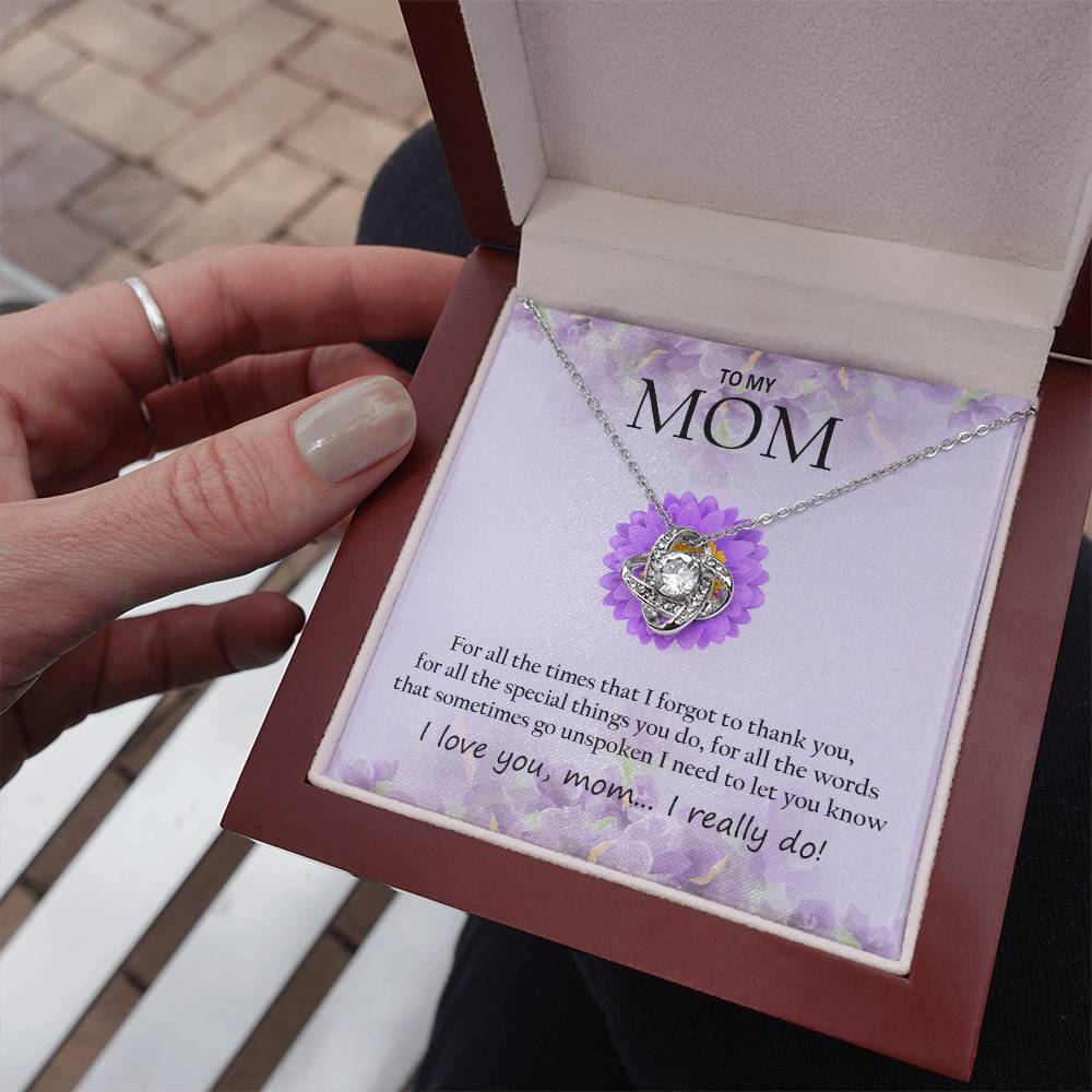 Mom Necklace + Free Matching Earrings (while stock last)