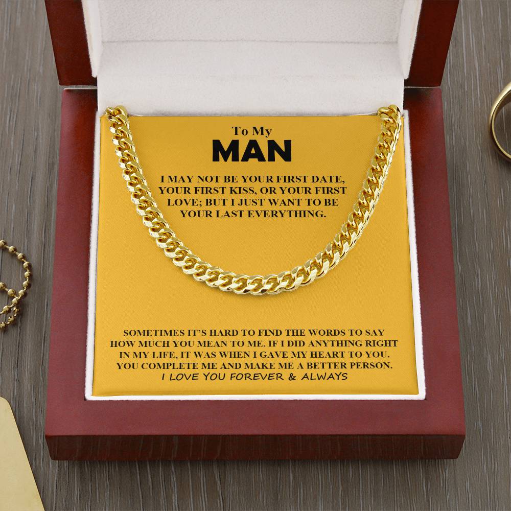 To My Man Necklace