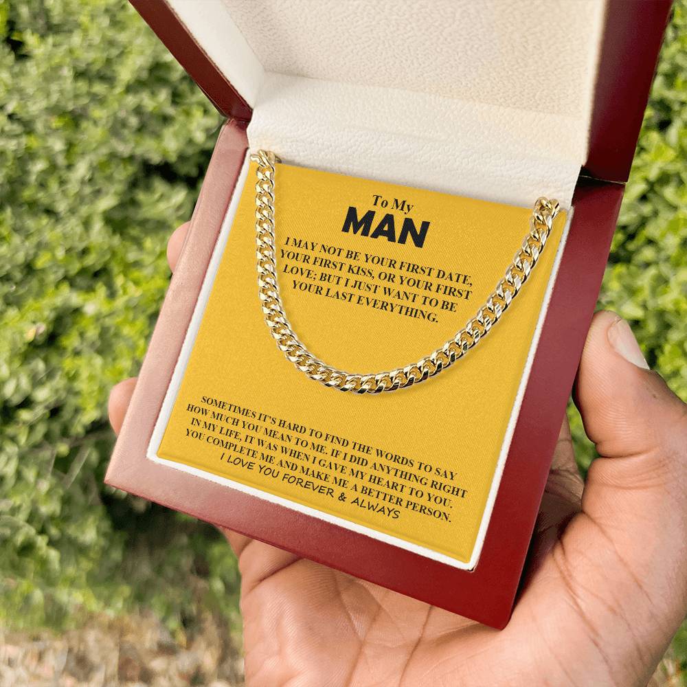 To My Man Necklace