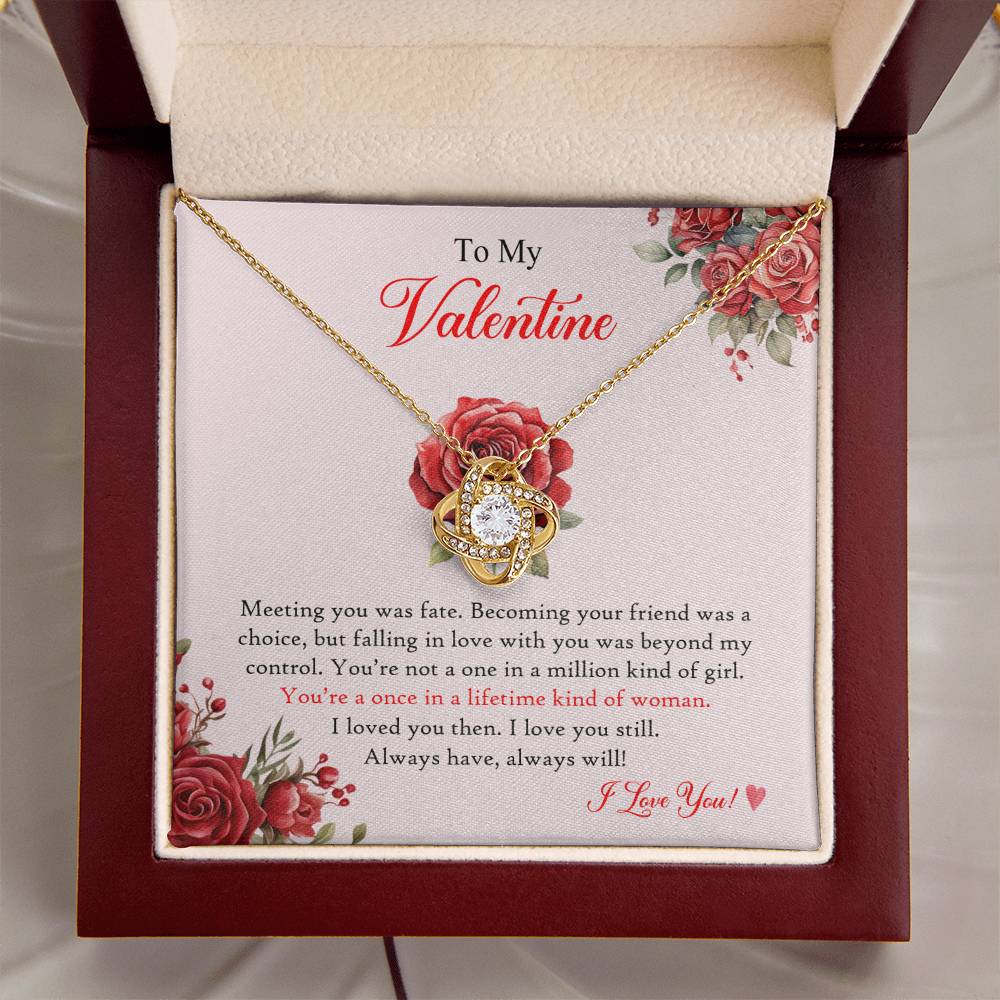 Valentine Necklace + Wood LED Box