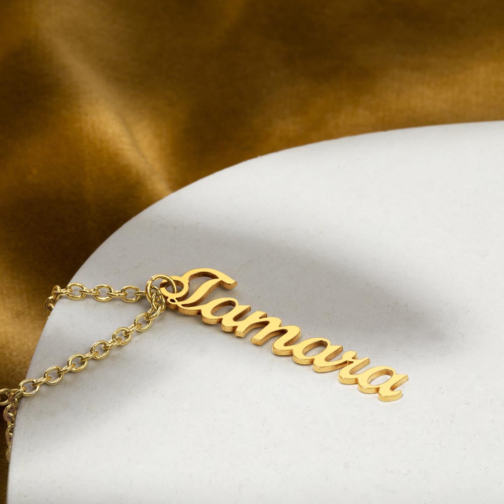 Vertical Name Necklace