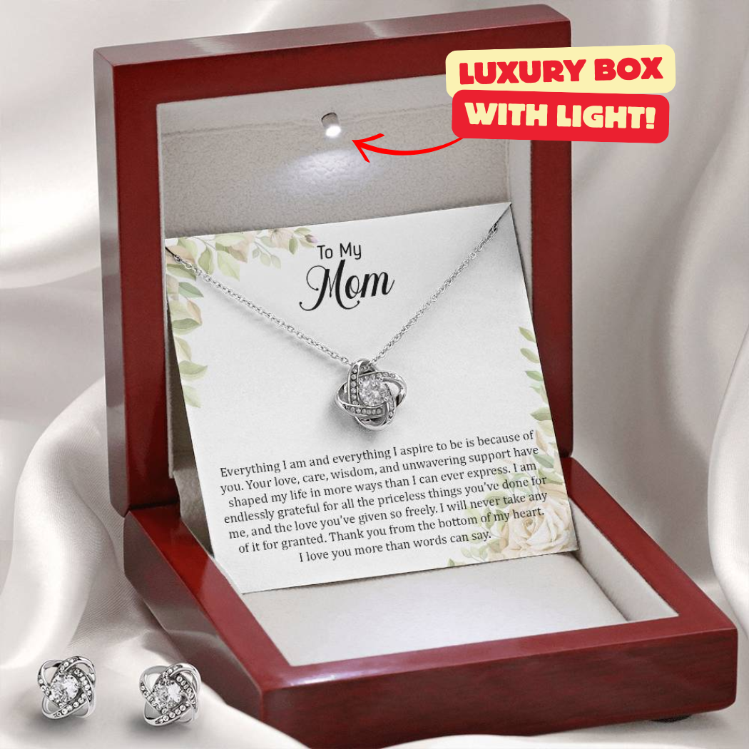 Mom Necklace + Free Matching Earrings (while stock last)