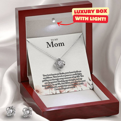 Mom Necklace + Free Matching Earrings (while stock last)
