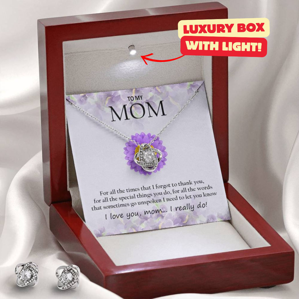 Mom Necklace + Free Matching Earrings (while stock last)