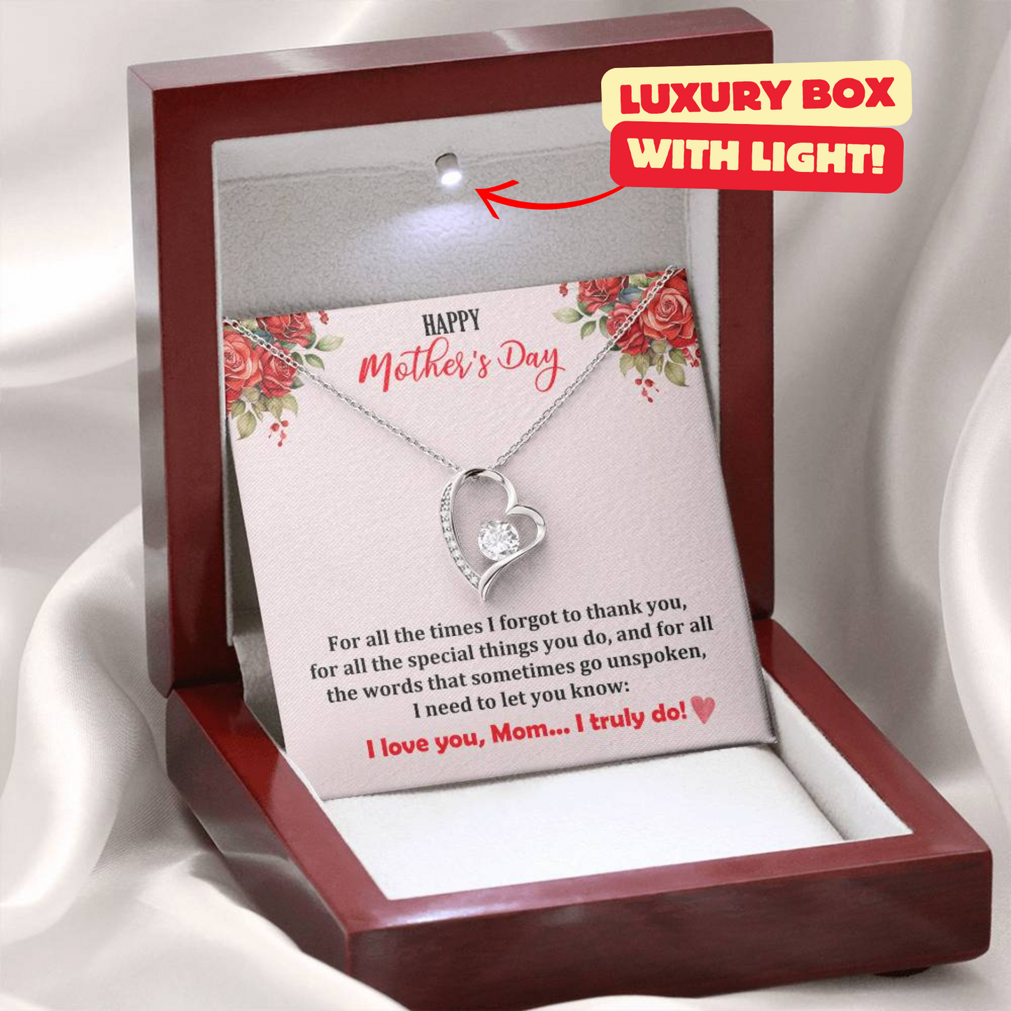 Mother's Day Necklace + Free Matching Earrings (while stock last)